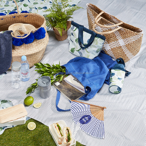 Fabuloso ecofriend seagrass bolsa de picnic con patrón blanco - Product Image 5