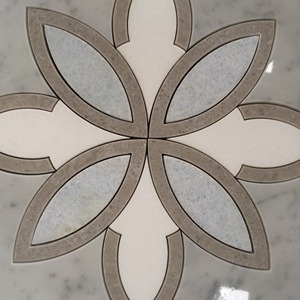 Khảm Tia Nước Cẩm Thạch Trắng Và Xanh Nhạt Argentina - Product Image 3