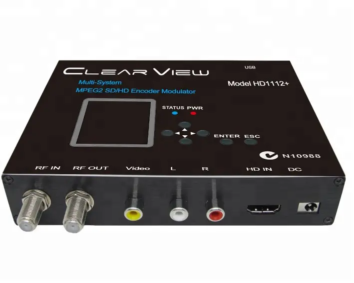 ClearView HD1112 + 멀티 시스템 MPEG2 <span class=keywords><strong>SD</strong></span>/HD 케이블 TV 디지털 변조기