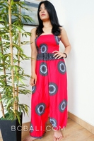 Bali Clothing Hand Pattern Rayon Printing Jumpsuit