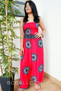Bali Clothing Hand Pattern Rayon Printing <b>Jumpsuit</b> - Product Image 4