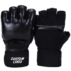 Guantes de boxeo MMA de la mejor calidad, guantes de boxeo Muay thai MMA con medio dedo, logo personalizado - Product Image 5