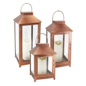 Linterna de hierro de Metal Chapado en cobre de alta calidad, diseño único para la decoración del hogar, bonito acabado nuevo, precio bajo, Navidad hecha a mano - Product Image 1