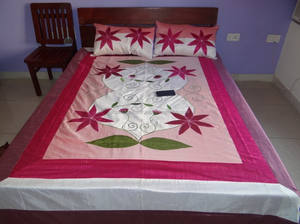 Cubrecama/sábana de brocado de seda bordada - Product Image 2