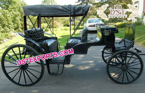 Calèche Victoria australienne dernière voiture tirée par des chevaux de mariage Canadian Victoria Horses Buggy Fabricant - Product Image 3