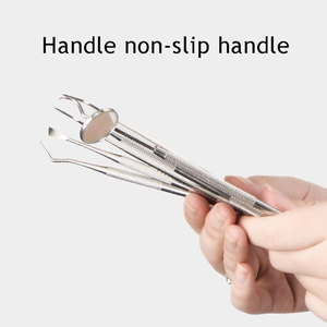 Juego de 5 Herramientas Dentales de Acero Inoxidable para Limpieza y Relleno, Espejo Bucal y Limpiador de Dientes Manual, Directo de Fábrica, 2026 - Product Image 5