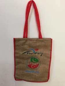 Bolsa de yute para compras, promocional, bolsa de Yute Natural, bolsa de comestibles - Product Image 5