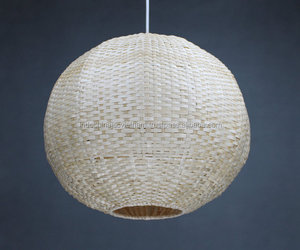 Luz colgante redonda de bambú al por mayor - Product Image 3