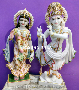 Statue en marbre de Radha Krishna - Product Image 1