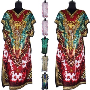 Haut caftan long et confortable pour femmes, fabricant de robe de vêtements de créateur de vêtements pour femmes Kimono indien caftan long et court - Product Image 2
