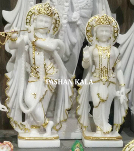 Statue de Radha Krishna en marbre - Product Image 1