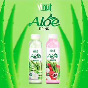 Meilleure vente 500ml de boisson à l'aloe vera en bouteille jus mou de première qualité aloès séché original boisson populaire en gros - Product Image 2