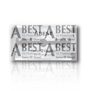 ABEST HI platino DURABLADE per la qualità svizzera usa e getta doppio bordo lame di rasoio in acciaio inox di sicurezza per la rasatura degli uomini per il barbiere - Product Image 3
