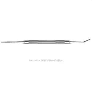 Lima per unghie nera STR & CVD punta stretta 15cm/podologia strumenti per podologia Manicure Pedicure tagliaunghie