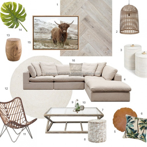 จับคู่กับหวายทอองค์ประกอบ,ธรรมชาติและ Whitewashed Timbers และเน้น Pops Tropical Green - Product Image 1