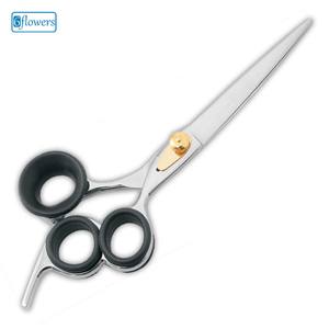 Acier inoxydable Titane Noir Couleur Enduit 3 Doigts Barber Hair Cutting Confortable Barber Scissors Three Ring - Product Image 1
