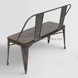 Arwen Espresso Banco de comedor Muebles de sala de estar de metal para uso doméstico - Product Image 3