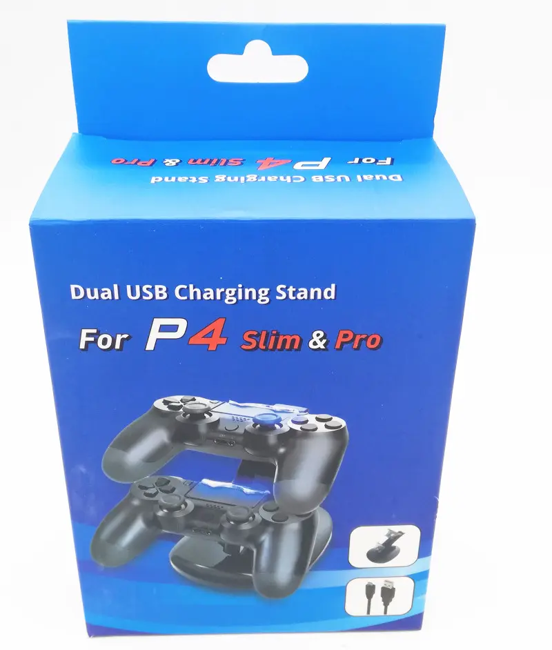 Zhaolead Braket Pengisi Daya Usb Pegangan Cepat dan Catu Daya untuk Baterai Pengontrol Ps4