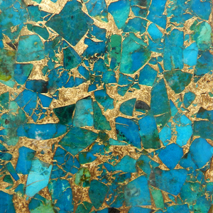 อัญมณีเทอร์ควอยซ์แผ่นหินหยาบอัญมณีคุณภาพสูงสีฟ้าธรรมชาติ Ishu อัญมณีฟรีขนาด Mohave 1089.40 Gms สี่เหลี่ยมผืนผ้าใน; 27243 N/A - Product Image 2