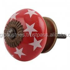 Hand Painted Ceramic Cabinet Handle Knob Furniture Accessories Hardware for Kitchen Cabinets Hotel Drawers - Product Image 6