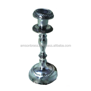 ALUMINUM WEDDING CANDELABRA FLOWERS ROAD LEAD TABLE CENTERPIECE STAND SILVER WEDDING <b>CANDLE</b> STAND <b>STICK</b> - Product Image 1