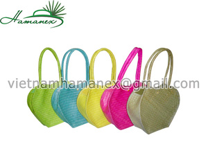 Sac à main en paille de jonc de mer naturel fait à la main coloré et attrayant à prix compétitif - Product Image 2