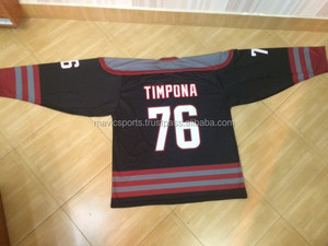 Camiseta de hockey sobre hielo para hombres adultos de diseño personalizado con impresión de transferencia de calor - Product Image 6