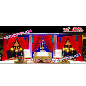 Scène de Mehndi arabe avec lampes marocaines, jolies décorations de cérémonie, nourrissons musulmans - Product Image 1