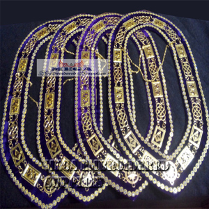 Maçonnique Grand Chaîne Collier Broderie Artisanat & Couture Couture Couture Maçonnique Regalia - Product Image 1