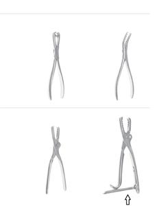 Lambotte fabeuf คีมยึดกระดูก19ซม. ถึง26ซม. farabeuf lambotte คีมยึดจับกระดูกแบบปรับได้คุณภาพเยอรมัน - Product Image 2