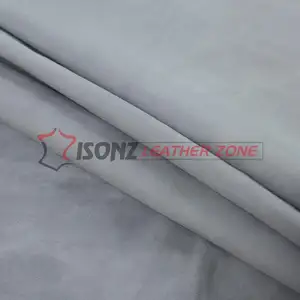 Cuir suédé gris en peau de mouton, peau de mouton - Product Image 1