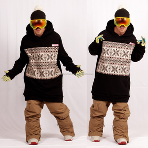 Sudaderas con capucha de esquí de snowboard para hombre, Jersey personalizado de longitud larga, impermeable, venta al por mayor - Product Image 1