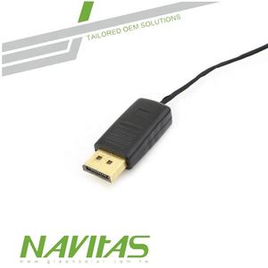 Fabricación OEM de Conector DP a Cable EDP de 30 Pines JAE FIX a Conector Reichelt PS25, Ensamblaje de Cable LVDS Personalizado - Product Image 4