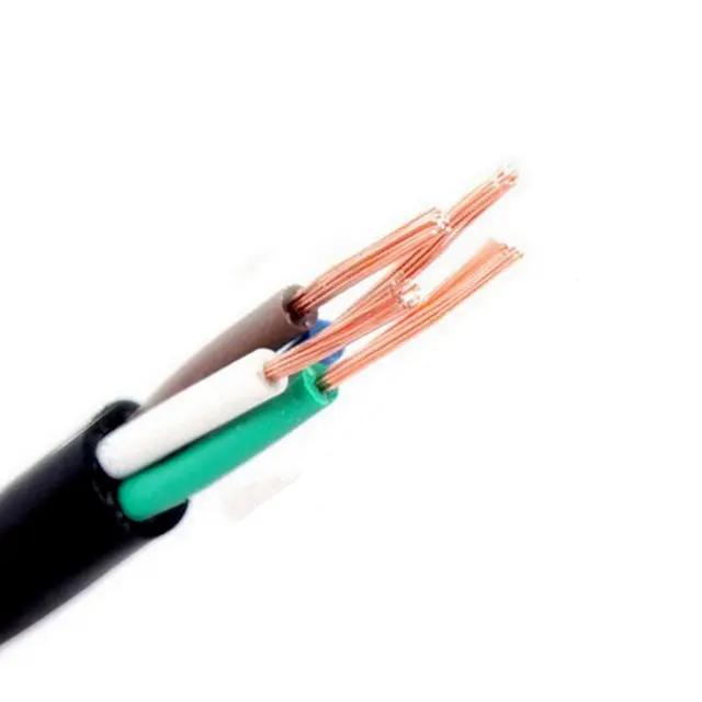 1,5mm 2,5mm 4 core flexible kabel pvc-isolierte elektrische flexible kabel draht 1mm 0,64mm