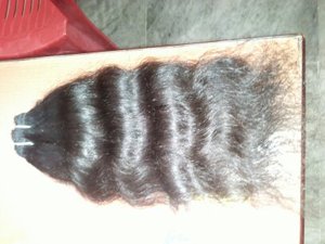 PELO DE TEMPLO INDIO CRUDO SIN PROCESAR 100% CUTICULAS NATURALES TOTALMENTE ALINEADAS DE UN SOLO DONADOR EXTENSIONES DE CABELLO DE LARGA DURACIÓN - Product Image 6