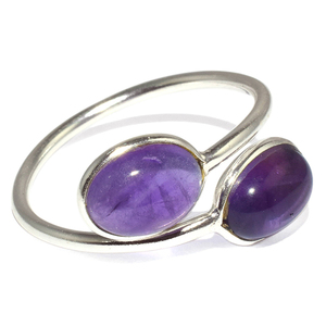 Amatista púrpura de forma ovalada Virtual, anillo de Plata de Ley 925, fabricante de joyería de piedras preciosas, joyería de plata de moda - Product Image 1