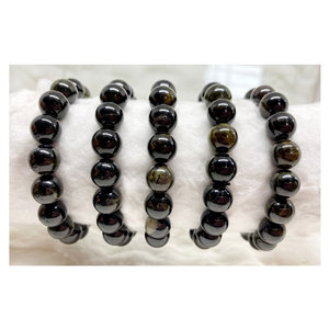 Bulk Selling Top Quality Green Color Healing 7.5in Green Tourmaline Round <b>Gemstone</b> Hand Beaded <b>Bracelet</b> for Meditation - Product Image 1