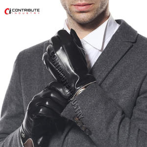 Guantes de trabajo de cuero de vaca duraderos, guantes mecánicos de seguridad para conducir en invierno - Product Image 3