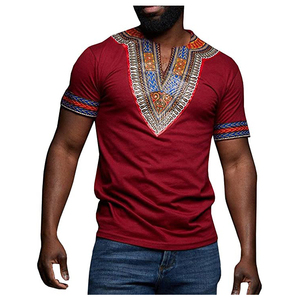 เสื้อยืดดาชิกิผ้าฝ้ายแอฟริกันคุณภาพมาตรฐานแบรนด์แท้ CRAFTSHUB สำหรับทุกเพศ มีสินค้าพร้อมส่งจำนวนมาก - Product Image 1