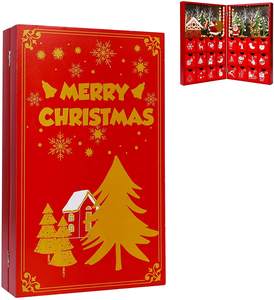 Rouge <span class=keywords><strong>Calendrier</strong></span> <span class=keywords><strong>De</strong></span> <span class=keywords><strong>L</strong></span>'<span class=keywords><strong>avent</strong></span> En <span class=keywords><strong>Bois</strong></span> <span class=keywords><strong>De</strong></span> Noë<span class=keywords><strong>l</strong></span> Éclairé <span class=keywords><strong>Livre</strong></span> Peint À La Main <span class=keywords><strong>De</strong></span> Noë<span class=keywords><strong>l</strong></span> 24 Tiroirs Compte À Rebours pour Noë<span class=keywords><strong>l</strong></span> - Product Image 1