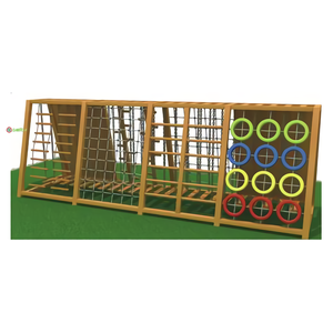 Cadre d'escalade en bois de qualité sûre pour les enfants de l'école mur d'escalade en bois rampant ensemble de jeu de Fitness pour les activités de groupe - Product Image 2