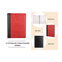 Carnet avec Logo personnalisé en cuir A5 avec couverture rigide personnalisée, cadeau d'entreprise uni de couleur noire