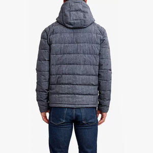 <b>Men's</b> Casual Cropped Wind Break Puffer <b>Coat</b> Plus Size Regular Sheep <b>Fur</b> <b>Hood</b> Washed Technique Zipper Waterproof Cotton Autumn - Product Image 2
