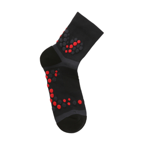 Black 3D pattern athletic compression <b>socks</b> <b>Grip</b> <b>socks</b> for sports Sweat absorbent running <b>socks</b> Breathable hiking <b>socks</b> - Product Image 2