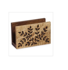 Modern Wood <b>Napkin</b> Holder for Leaf Design logo Decorative Freestanding <b>Napkin</b> <b>Dispenser</b> Paper <b>Napkin</b> Holder for Kitchen - Product Image 1