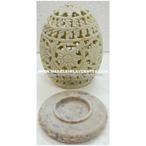 Natural Soapstone Votive <b>Candle</b> Holders - Product Image 1