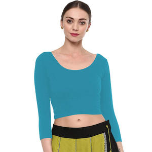 Hauts courts vierges personnalisés de haute qualité en gros mode décontractée bon marché femmes entraînement gym débardeurs femmes Sexy haut court t-shirt - Product Image 5