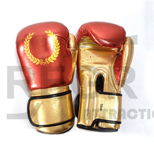 Up-guantes de boxeo personalizados, de fábrica, de encaje profesional, negro, cuero rojo, OEM, EVA, Color de tiempo, Material de peso, ODM de masa sintética - Product Image 2