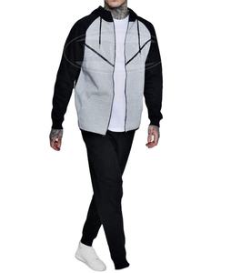 2024 meilleure qualité en gros personnalisable imprimé survêtement hiver saison polaire tissu 100% Polyester pleine fermeture éclair hommes - Product Image 3