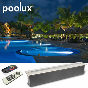 Yeni varış sualtı lineer ışık DC12V 9W IP68 su geçirmez uzaktan kumanda RGB LED sualtı yüzme havuzu ışıkları - Product Image 2